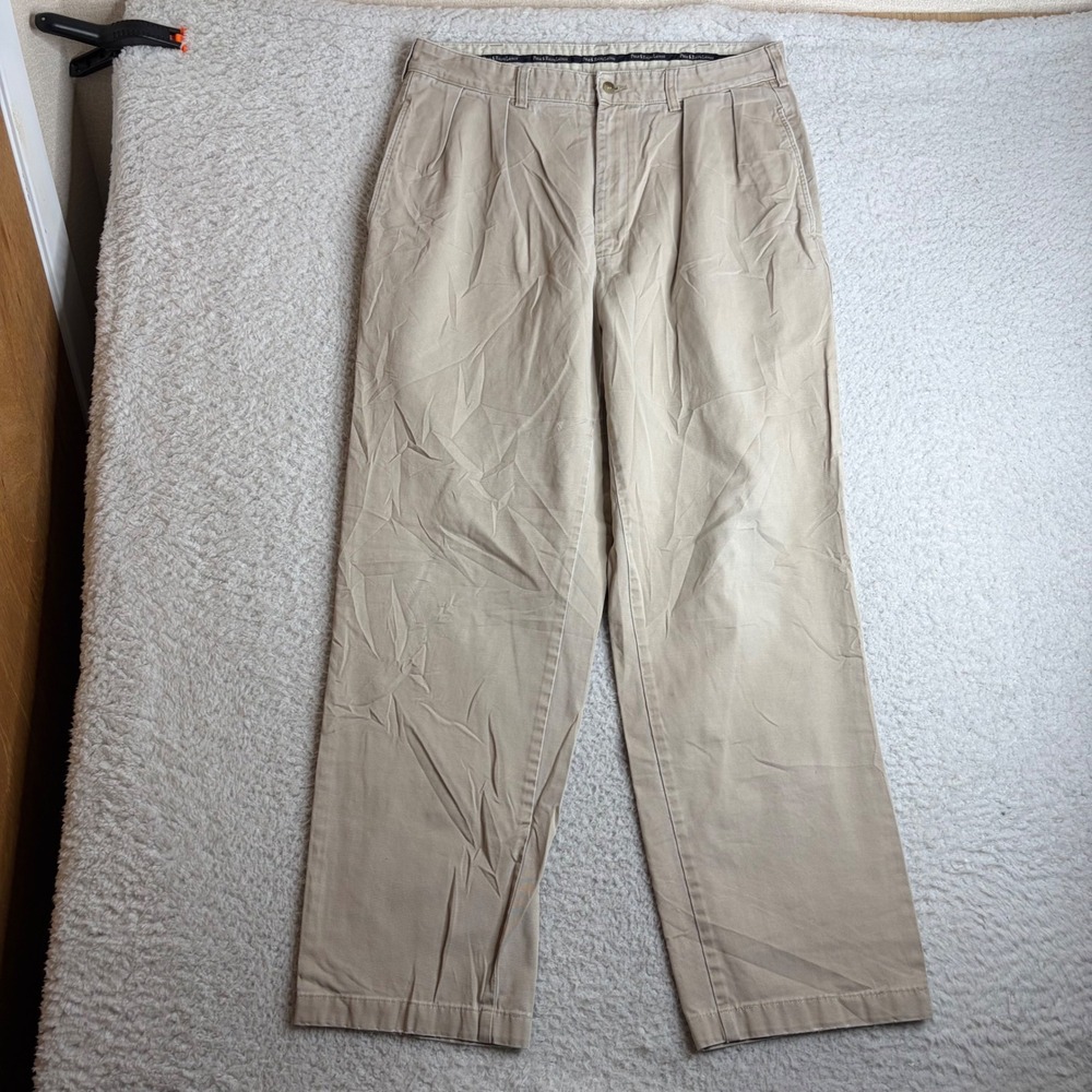 Polo Ralph Lauren Andrew Pant Mens 34x32 (33x29) Pleated Cotton Chino Trousers